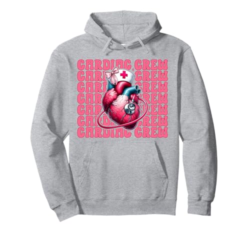 Cardiac Crew Cardiac Nurse VICU ICU CICU Kardiologie Mädchen Mama Pullover Hoodie von Womens Coquette Bow Cardiac Nurse Cardiology Gifts