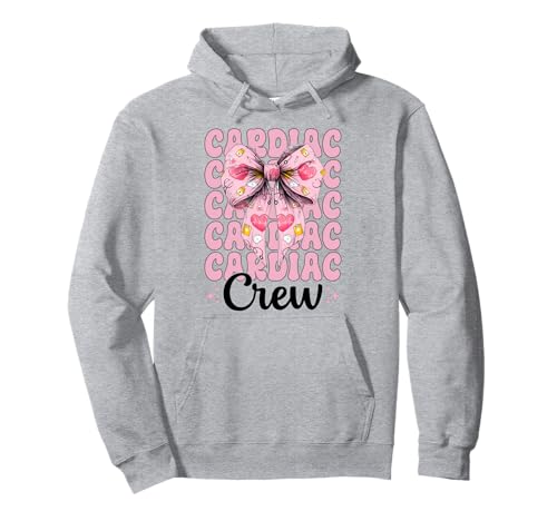 Cardiac Crew Cardiac Nurse VICU ICU CICU Kardiologie Mädchen Mama Pullover Hoodie Cardiac Crew Cardiac Nurse VICU ICU CICU Kardiologie Mädchen Mama Pullover Hoodie von Womens Coquette Bow Cardiac Nurse Cardiology Gifts
