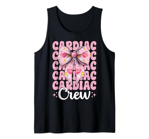 Cardiac Crew Cardiac Nurse VICU ICU CICU Kardiologie Mädchen Mama Tank Top Cardiac Crew Cardiac Nurse VICU ICU CICU Kardiologie Mädchen Mama Tank Top von Womens Coquette Bow Cardiac Nurse Cardiology Gifts