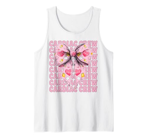 Cardiac Crew Cardiac Nurse VICU ICU CICU Kardiologie Mädchen Mama Tank Top Cardiac Crew Cardiac Nurse VICU ICU CICU Kardiologie Mädchen Mama Tank Top von Womens Coquette Bow Cardiac Nurse Cardiology Gifts
