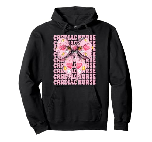 Cardiac Nurse VICU ICU CICU Kardiologie Mädchen Mama Kokette Bogen Pullover Hoodie Cardiac Nurse VICU ICU CICU Kardiologie Mädchen Mama Kokette Bogen Pullover Hoodie von Womens Coquette Bow Cardiac Nurse Cardiology Gifts