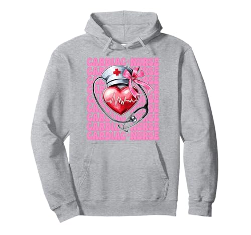 Cardiac Nurse VICU ICU CICU Kardiologie Mädchen Mama Kokette Bogen Pullover Hoodie Cardiac Nurse VICU ICU CICU Kardiologie Mädchen Mama Kokette Bogen Pullover Hoodie von Womens Coquette Bow Cardiac Nurse Cardiology Gifts
