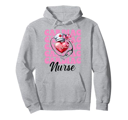 Cardiac Nurse VICU ICU CICU Kardiologie Mädchen Mama Kokette Bogen Pullover Hoodie Cardiac Nurse VICU ICU CICU Kardiologie Mädchen Mama Kokette Bogen Pullover Hoodie von Womens Coquette Bow Cardiac Nurse Cardiology Gifts