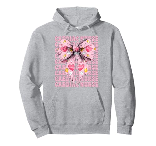 Cardiac Nurse VICU ICU CICU Kardiologie Mädchen Mama Kokette Bogen Pullover Hoodie Cardiac Nurse VICU ICU CICU Kardiologie Mädchen Mama Kokette Bogen Pullover Hoodie von Womens Coquette Bow Cardiac Nurse Cardiology Gifts