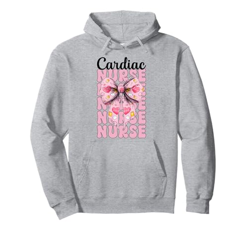 Cardiac Nurse VICU ICU CICU Kardiologie Mädchen Mama Kokette Bogen Pullover Hoodie Cardiac Nurse VICU ICU CICU Kardiologie Mädchen Mama Kokette Bogen Pullover Hoodie von Womens Coquette Bow Cardiac Nurse Cardiology Gifts