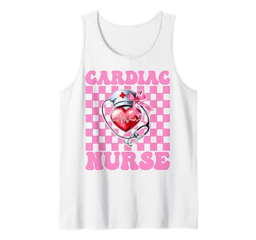 Cardiac Nurse VICU ICU CICU Kardiologie Mädchen Mama Kokette Bogen Tank Top Cardiac Nurse VICU ICU CICU Kardiologie Mädchen Mama Kokette Bogen Tank Top von Womens Coquette Bow Cardiac Nurse Cardiology Gifts
