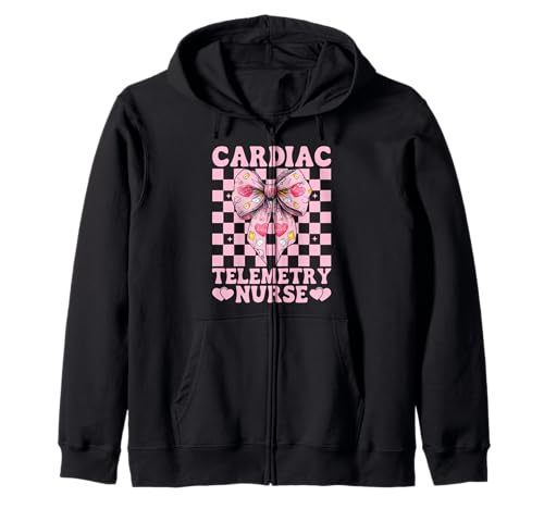 Herz-Telemetrie Krankenschwester Herzkrankenschwester VICU ICU CICU Mädchen Mama Kapuzenjacke Herz-Telemetrie Krankenschwester Herzkrankenschwester VICU ICU CICU Mädchen Mama Kapuzenjacke von Womens Coquette Bow Cardiac Nurse Cardiology Gifts