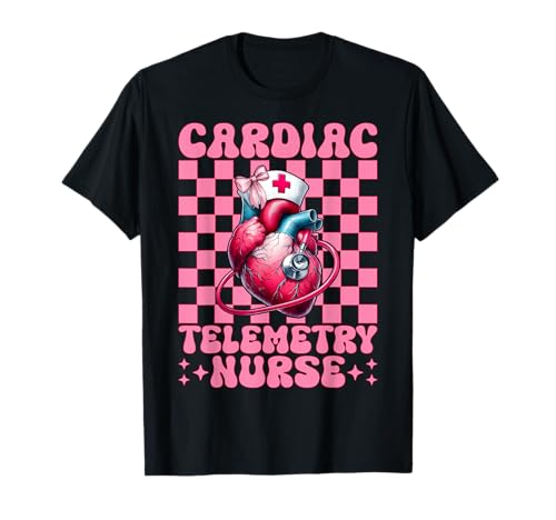 Herz-Telemetrie Krankenschwester Herzkrankenschwester VICU ICU CICU Mädchen Mama T-Shirt Herz-Telemetrie Krankenschwester Herzkrankenschwester VICU ICU CICU Mädchen Mama T-Shirt von Womens Coquette Bow Cardiac Nurse Cardiology Gifts