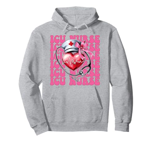ICU Krankenschwester Herzkrankenschwester VICU CICU Kardiologie Mädchen Mama Pullover Hoodie ICU Krankenschwester Herzkrankenschwester VICU CICU Kardiologie Mädchen Mama Pullover Hoodie von Womens Coquette Bow Cardiac Nurse Cardiology Gifts