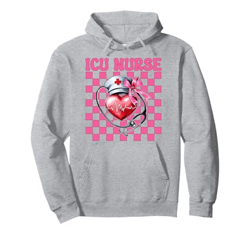ICU Krankenschwester Herzkrankenschwester VICU CICU Kardiologie Mädchen Mama Pullover Hoodie ICU Krankenschwester Herzkrankenschwester VICU CICU Kardiologie Mädchen Mama Pullover Hoodie von Womens Coquette Bow Cardiac Nurse Cardiology Gifts