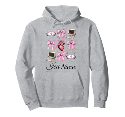 ICU Krankenschwester Herzkrankenschwester VICU CICU Kardiologie Mädchen Mama Pullover Hoodie ICU Krankenschwester Herzkrankenschwester VICU CICU Kardiologie Mädchen Mama Pullover Hoodie von Womens Coquette Bow Cardiac Nurse Cardiology Gifts