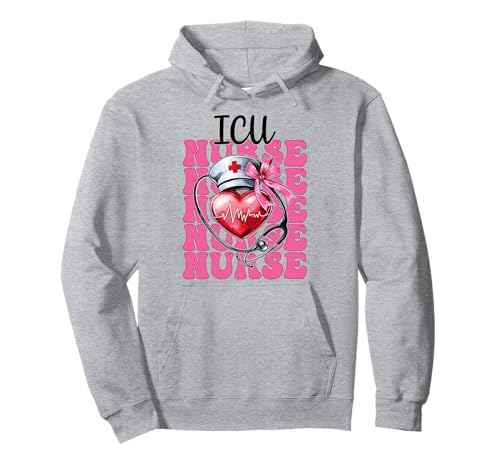 ICU Krankenschwester Herzkrankenschwester VICU CICU Kardiologie Mädchen Mama Pullover Hoodie ICU Krankenschwester Herzkrankenschwester VICU CICU Kardiologie Mädchen Mama Pullover Hoodie von Womens Coquette Bow Cardiac Nurse Cardiology Gifts