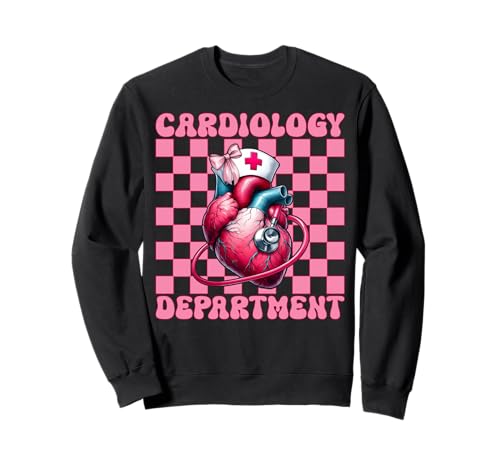 Kardiologieabteilung Herzkrankenschwester VICU ICU CICU Girl Mom Sweatshirt Kardiologieabteilung Herzkrankenschwester VICU ICU CICU Girl Mom Sweatshirt von Womens Coquette Bow Cardiac Nurse Cardiology Gifts