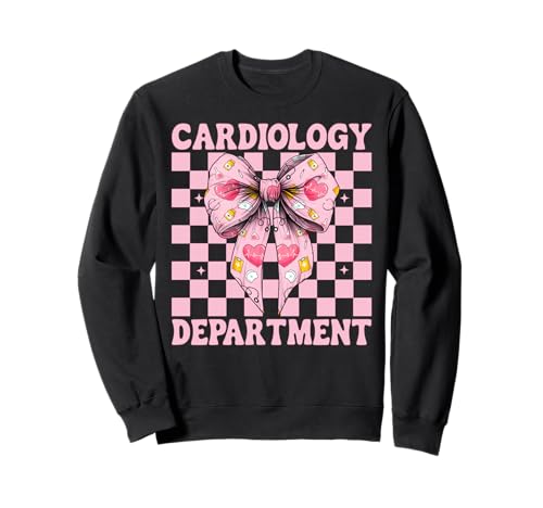 Kardiologieabteilung Herzkrankenschwester VICU ICU CICU Girl Mom Sweatshirt Kardiologieabteilung Herzkrankenschwester VICU ICU CICU Girl Mom Sweatshirt von Womens Coquette Bow Cardiac Nurse Cardiology Gifts