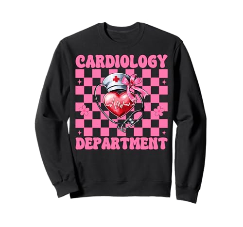 Kardiologieabteilung Herzkrankenschwester VICU ICU CICU Girl Mom Sweatshirt Kardiologieabteilung Herzkrankenschwester VICU ICU CICU Girl Mom Sweatshirt von Womens Coquette Bow Cardiac Nurse Cardiology Gifts