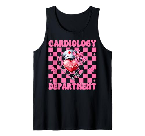 Kardiologieabteilung Herzkrankenschwester VICU ICU CICU Girl Mom Tank Top Kardiologieabteilung Herzkrankenschwester VICU ICU CICU Girl Mom Tank Top von Womens Coquette Bow Cardiac Nurse Cardiology Gifts