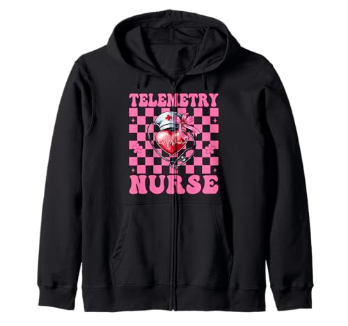 Telemetrie Krankenschwester Herzkrankenschwester VICU ICU CICU Kardiologie Mädchen Kapuzenjacke Telemetrie Krankenschwester Herzkrankenschwester VICU ICU CICU Kardiologie Mädchen Kapuzenjacke von Womens Coquette Bow Cardiac Nurse Cardiology Gifts