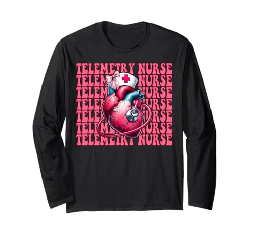 Telemetrie Krankenschwester Herzkrankenschwester VICU ICU CICU Kardiologie Mädchen Langarmshirt Telemetrie Krankenschwester Herzkrankenschwester VICU ICU CICU Kardiologie Mädchen Langarmshirt von Womens Coquette Bow Cardiac Nurse Cardiology Gifts