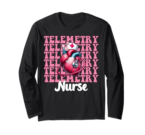 Telemetrie Krankenschwester Herzkrankenschwester VICU ICU CICU Kardiologie Mädchen Langarmshirt Telemetrie Krankenschwester Herzkrankenschwester VICU ICU CICU Kardiologie Mädchen Langarmshirt von Womens Coquette Bow Cardiac Nurse Cardiology Gifts