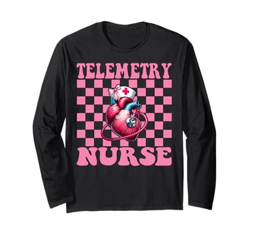 Telemetrie Krankenschwester Herzkrankenschwester VICU ICU CICU Kardiologie Mädchen Langarmshirt Telemetrie Krankenschwester Herzkrankenschwester VICU ICU CICU Kardiologie Mädchen Langarmshirt von Womens Coquette Bow Cardiac Nurse Cardiology Gifts