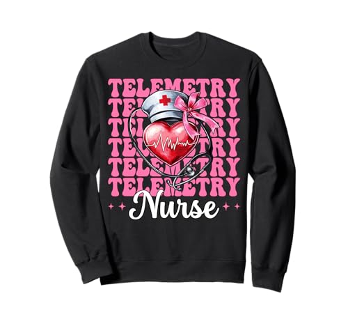 Telemetrie Krankenschwester Herzkrankenschwester VICU ICU CICU Kardiologie Mädchen Sweatshirt Telemetrie Krankenschwester Herzkrankenschwester VICU ICU CICU Kardiologie Mädchen Sweatshirt von Womens Coquette Bow Cardiac Nurse Cardiology Gifts