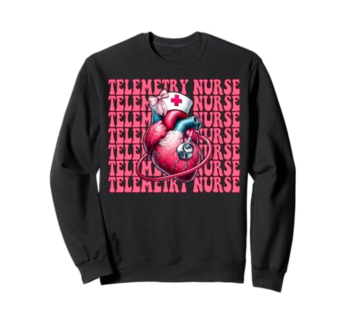 Telemetrie Krankenschwester Herzkrankenschwester VICU ICU CICU Kardiologie Mädchen Sweatshirt Telemetrie Krankenschwester Herzkrankenschwester VICU ICU CICU Kardiologie Mädchen Sweatshirt von Womens Coquette Bow Cardiac Nurse Cardiology Gifts