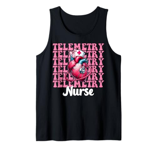 Telemetrie Krankenschwester Herzkrankenschwester VICU ICU CICU Kardiologie Mädchen Tank Top Telemetrie Krankenschwester Herzkrankenschwester VICU ICU CICU Kardiologie Mädchen Tank Top von Womens Coquette Bow Cardiac Nurse Cardiology Gifts