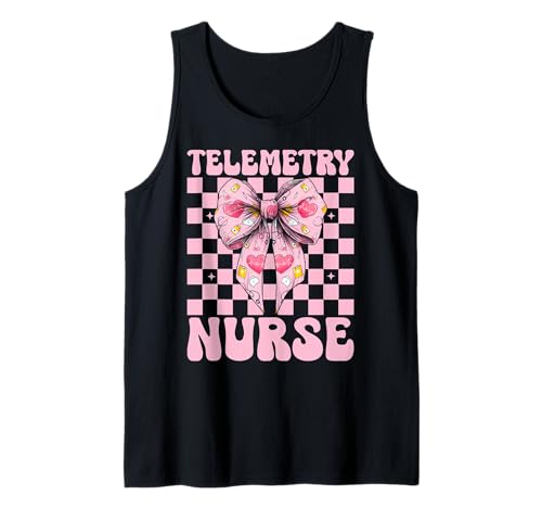 Telemetrie Krankenschwester Herzkrankenschwester VICU ICU CICU Kardiologie Mädchen Tank Top Telemetrie Krankenschwester Herzkrankenschwester VICU ICU CICU Kardiologie Mädchen Tank Top von Womens Coquette Bow Cardiac Nurse Cardiology Gifts