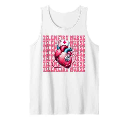 Telemetrie Krankenschwester Herzkrankenschwester VICU ICU CICU Kardiologie Mädchen Tank Top Telemetrie Krankenschwester Herzkrankenschwester VICU ICU CICU Kardiologie Mädchen Tank Top von Womens Coquette Bow Cardiac Nurse Cardiology Gifts