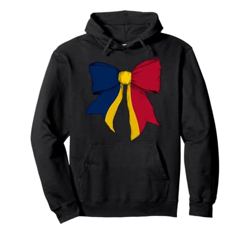 Tschadische Flagge Mädchen Kokette Schleife Band Pullover Hoodie Tschadische Flagge Mädchen Kokette Schleife Band Pullover Hoodie von Womens Coquette Bow Chad Heritage Flag Gifts