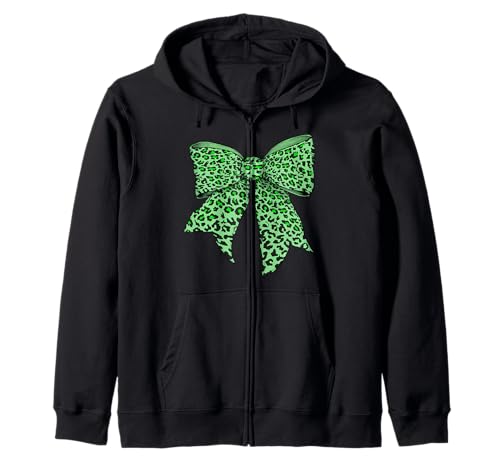 Gepard Tier Leopard Limettengrün Muster Mädchen Kokette Schleife Kapuzenjacke Gepard Tier Leopard Limettengrün Muster Mädchen Kokette Schleife Kapuzenjacke von Womens Coquette Bow Cheetah Animal Gifts