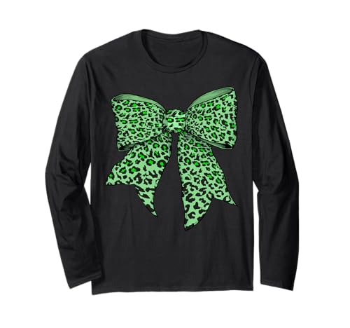 Gepard Tier Leopard Limettengrün Muster Mädchen Kokette Schleife Langarmshirt Gepard Tier Leopard Limettengrün Muster Mädchen Kokette Schleife Langarmshirt von Womens Coquette Bow Cheetah Animal Gifts