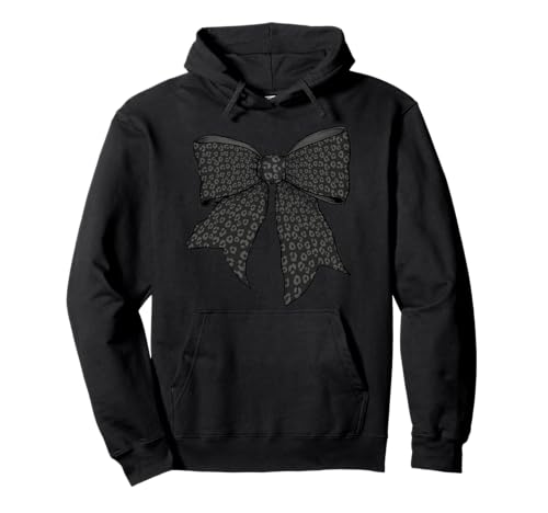 Gepardenmuster Leopardenhaut Schwarz Grau Muster Mädchen Kokette Pullover Hoodie Gepardenmuster Leopardenhaut Schwarz Grau Muster Mädchen Kokette Pullover Hoodie von Womens Coquette Bow Cheetah Print Leopard Gifts