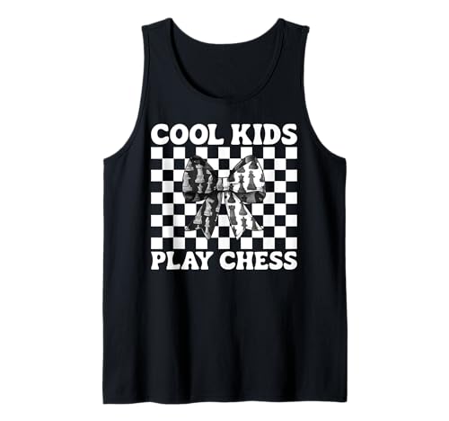 Coole Kinder Spielen Schachspieler Master Coquette Bow Tank Top von Womens Coquette Bow Chess Player Master Gifts