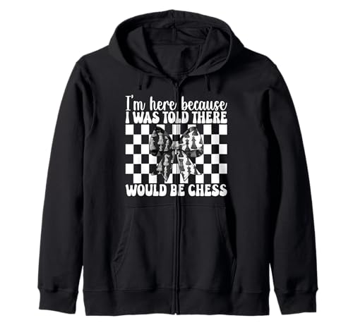 Ich Bin Hier Mir wurde gesagt, DASS es Chess Player Master Girl geben würde Kapuzenjacke von Womens Coquette Bow Chess Player Master Gifts