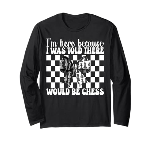Ich Bin Hier Mir wurde gesagt, DASS es Chess Player Master Girl geben würde Langarmshirt von Womens Coquette Bow Chess Player Master Gifts