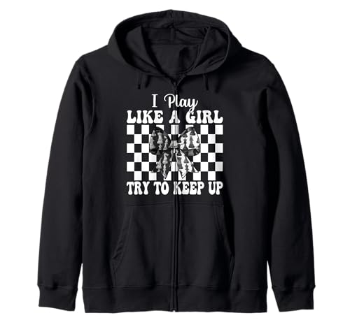 Schachspieler Master Chess Girl Coquette I Play Like A Girl Kapuzenjacke von Womens Coquette Bow Chess Player Master Gifts