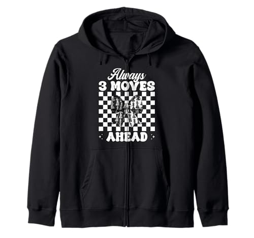 Schachspieler Master Chess Girl Mom Always 3 Moves Ahead Kapuzenjacke von Womens Coquette Bow Chess Player Master Gifts