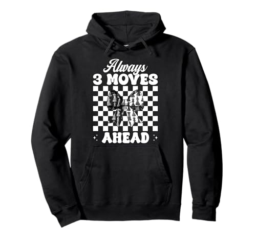 Schachspieler Master Chess Girl Mom Always 3 Moves Ahead Pullover Hoodie von Womens Coquette Bow Chess Player Master Gifts