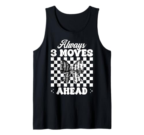 Schachspieler Master Chess Girl Mom Always 3 Moves Ahead Tank Top von Womens Coquette Bow Chess Player Master Gifts