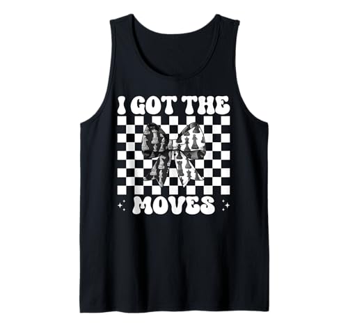 Schachspieler Master Chess Girl Mom Coquette I Got The Moves Tank Top von Womens Coquette Bow Chess Player Master Gifts