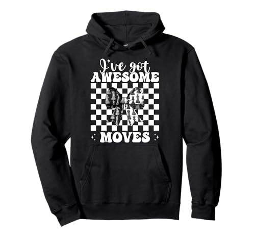 Schachspieler Master Chess Girl Mom I've Got Awesome Moves Pullover Hoodie von Womens Coquette Bow Chess Player Master Gifts