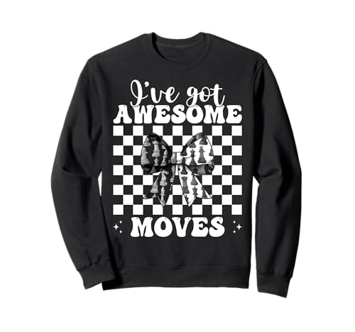 Schachspieler Master Chess Girl Mom I've Got Awesome Moves Sweatshirt von Womens Coquette Bow Chess Player Master Gifts