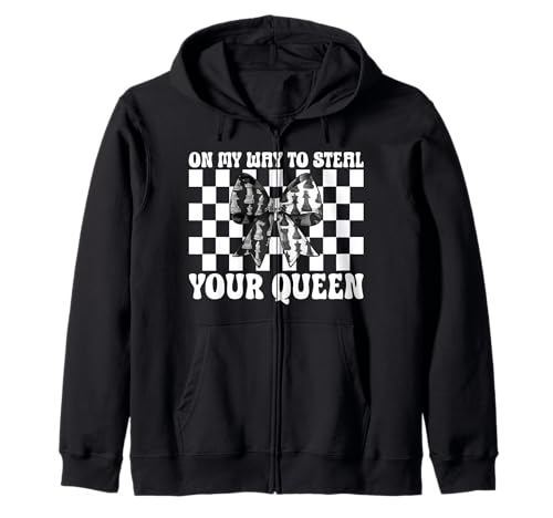 Schachspieler Master Chess Girl On My Way to Steal Your Queen Kapuzenjacke von Womens Coquette Bow Chess Player Master Gifts