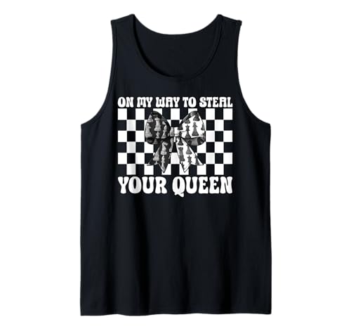 Schachspieler Master Chess Girl On My Way to Steal Your Queen Tank Top von Womens Coquette Bow Chess Player Master Gifts