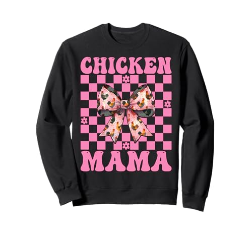 Chicken Mama Mom Chicken Farm Farmer Muttertag Kokette Sweatshirt von Womens Coquette Bow Chicken Farmer Farming Gifts