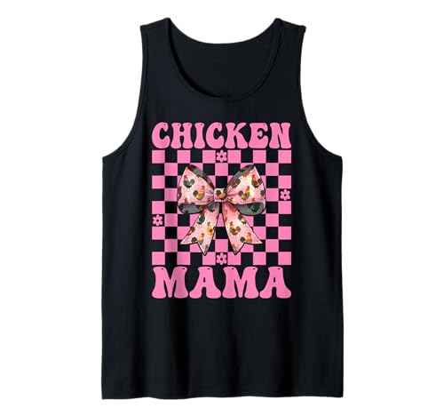 Chicken Mama Mom Chicken Farm Farmer Muttertag Kokette Tank Top von Womens Coquette Bow Chicken Farmer Farming Gifts