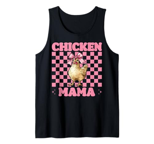 Chicken Mama Mom Chicken Farm Farmer Muttertag Kokette Tank Top von Womens Coquette Bow Chicken Farmer Farming Gifts