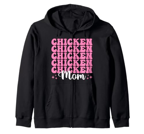 Chicken Mom Mama Chicken Farm Farmer Muttertag Kokette Kapuzenjacke von Womens Coquette Bow Chicken Farmer Farming Gifts