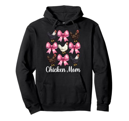Chicken Mom Mama Chicken Farm Farmer Muttertag Kokette Pullover Hoodie von Womens Coquette Bow Chicken Farmer Farming Gifts